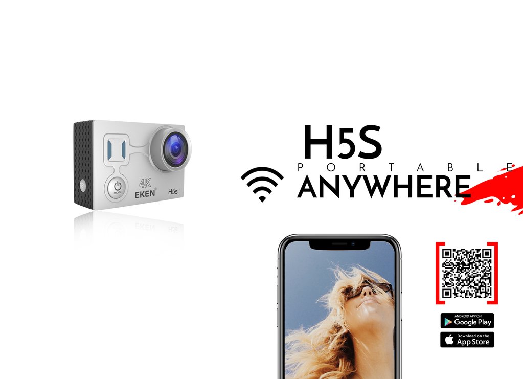 eken H5S dễ dàng kết nối với điện thoại bằng Wifi