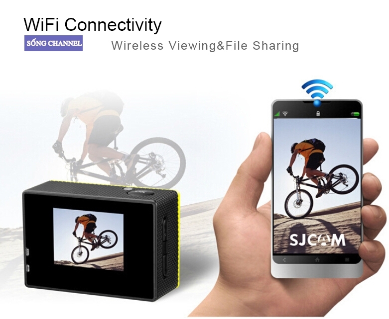 camera sjcam sj4000 wifi có khả năng kết nối vs điện thoại