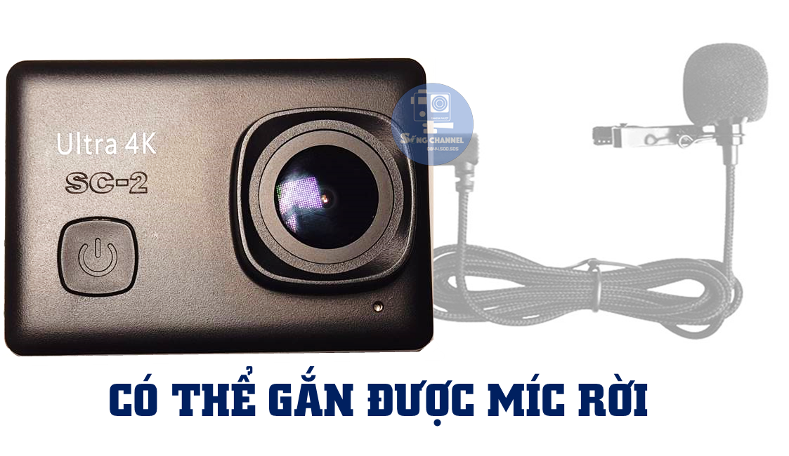 Camera SC-2 có thể gắn thêm được Míc Rời