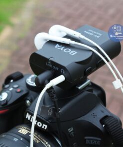 Micrao Boya MW4 MII còn hỗ trợ giắc cắm tai nghe, để nghe âm thanh thu được như thế nào