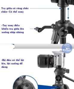 Tripod, chân máy Benro T880EX có tay quay và núm chỉnh chuyên nghiệp