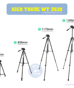 Kích thước Tripod Weifeng WT-3520
