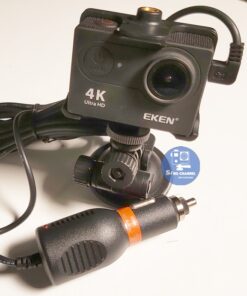 Bộ combo tẩu sạc và chân đế hút gắn camera lên ô tô