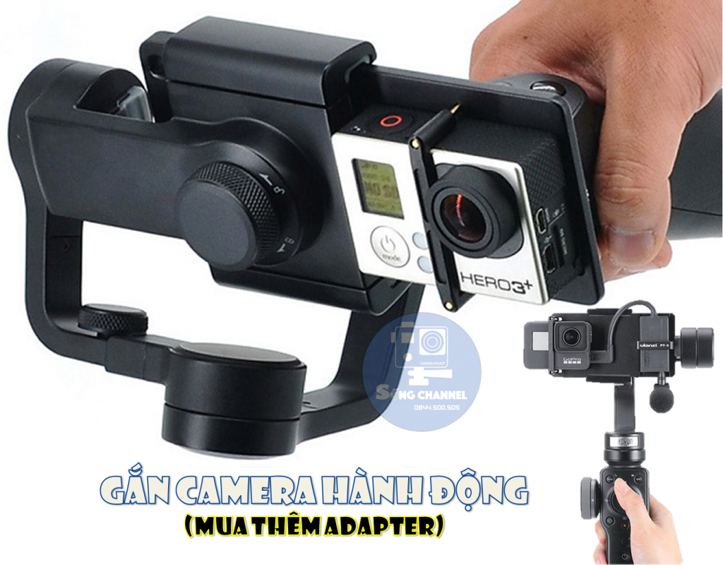 Gimbal Zhiyun Smooth 4 dùng cho Action Camera (mua thêm Adapter)
