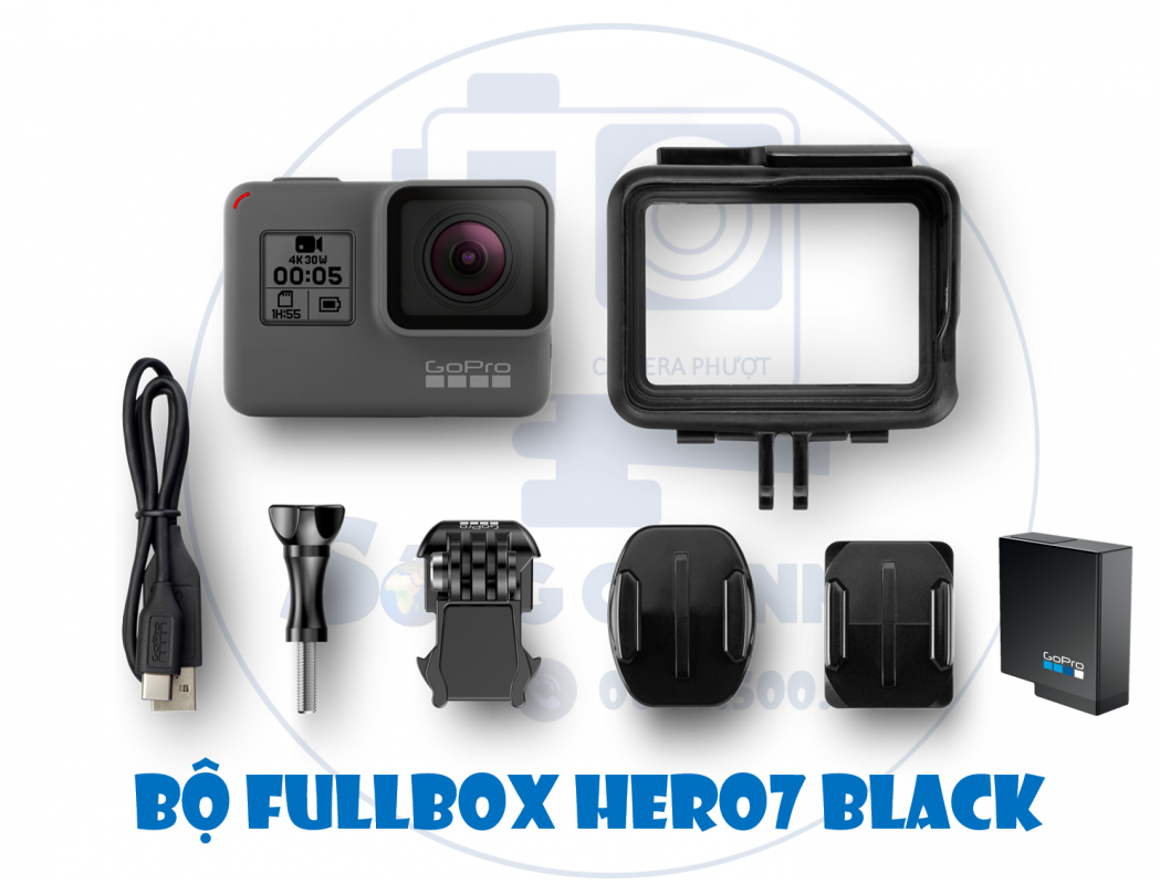 Bộ Fullbox mở hộp Gopro HERO 7 Black