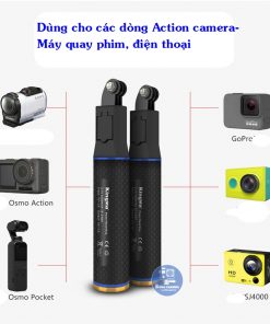 Tay cầm kiêm sạc Kingma có thể dùng cho nhiều loại thiết bị như action camera, gopro, máy quay, điện thoại