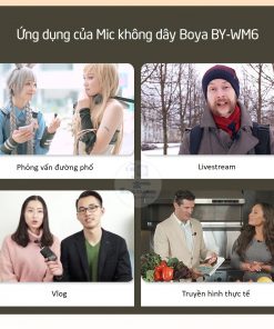 Mic không dây BY-WM6 là sự lựa chọn hoàn hảo