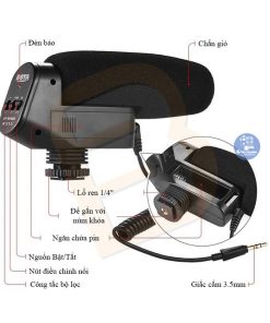 Micro shotgun boya by VM600 cấu tạo