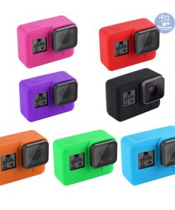 Case Silicon bảo vệ cho GoPro Hero 5, 6, 7 Black + Nắp đậy ống kính