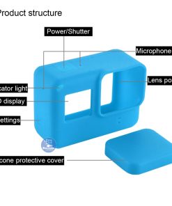 Case Silicon bảo vệ cho GoPro Hero 5, 6, 7 Black màu xanh ngọc