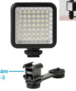 Chân ren xoáy 1/4-20, tương thích với hầu hết các chân đế, grip, gá kẹp điện thoại, máy ảnh thông dụng