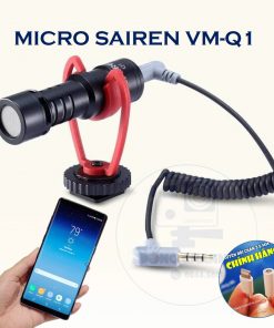 Mic Sairen VM-Q1 dùng được cho tất cả các dòng Điện Thoại Smartphone (Đối với các dòng không có jack tai nghe 3.5mm thì phải sử dụng cáp chuyển đổi)