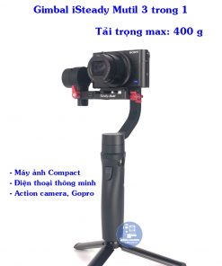Gimbal iSteady mutil all in one có tải trọng tối đa là 400 g