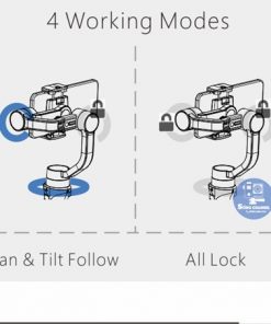 Gimbal Hohem iSteady Mobile + có 04 chế độ làm việc cơ bản