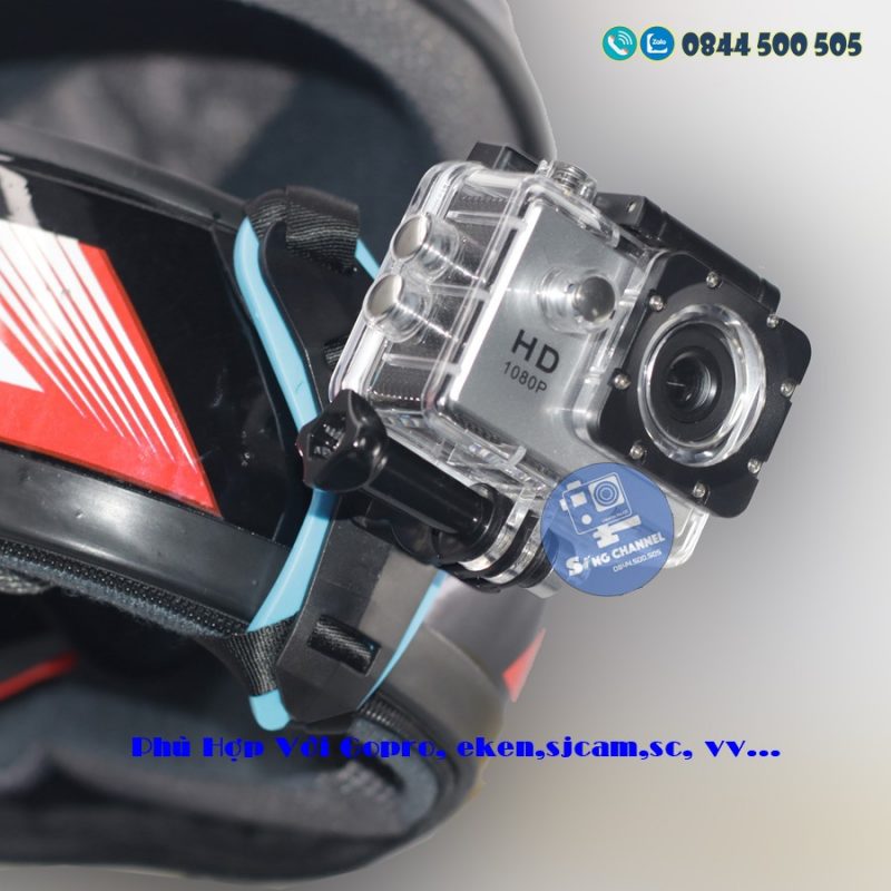 dây đeo gắn camera vào các dòng mũ bảo hiểm, mũ full face