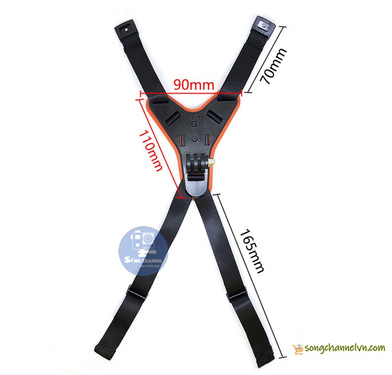 dây đeo cằm gắn camera hành động