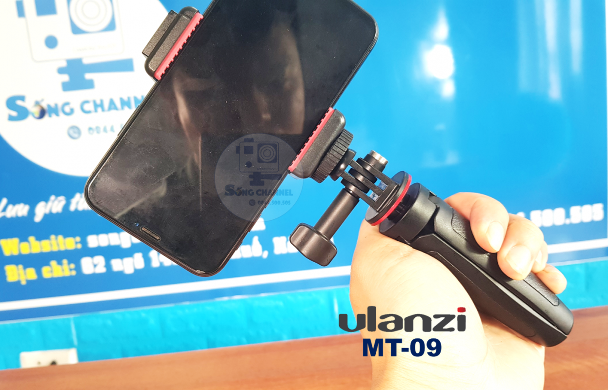Ulanzi MT-09 có thể gắn được cả điện thoại