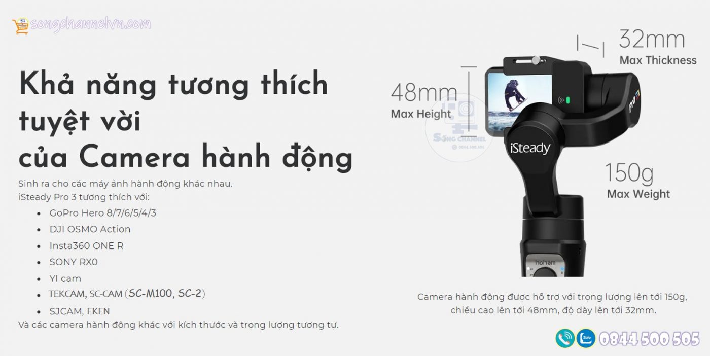 Kích thước iSteady Pro 3
