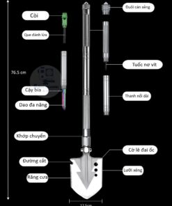 Xẻng đa năng đi phượt SX-01