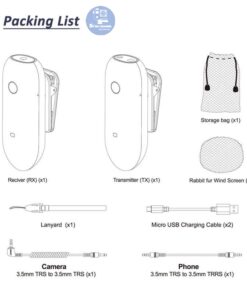 Bộ phụ kiện full box của micro Lensgo LWM-318C