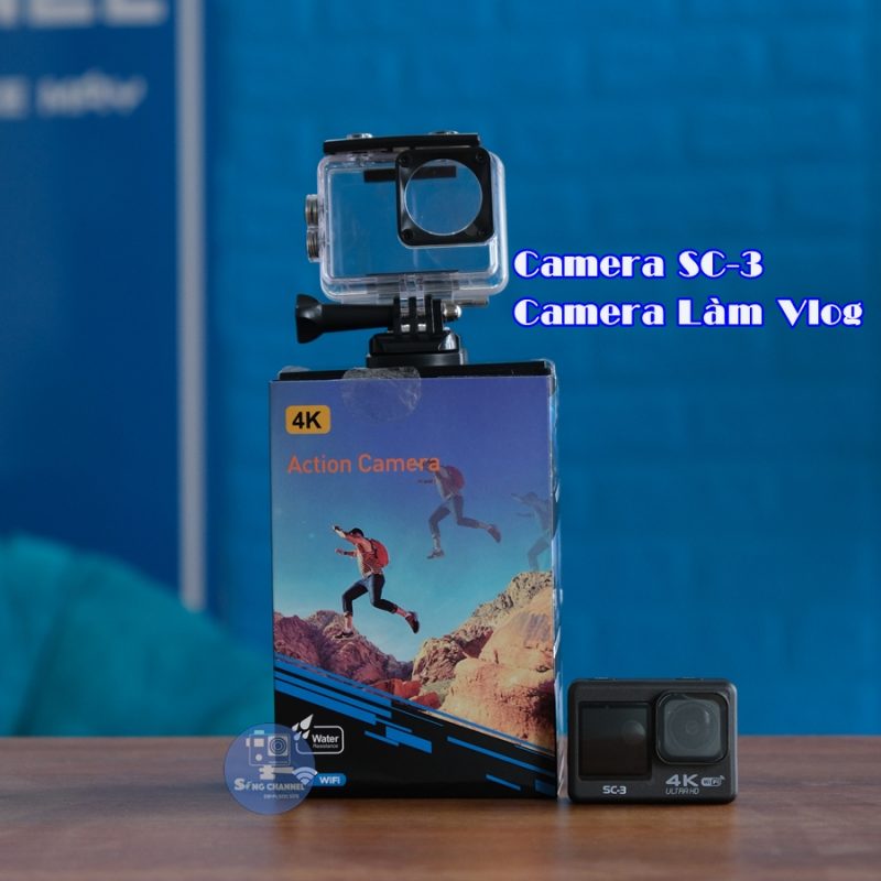 Camera SC-3 có khả năng chống nước khi cho vào vỏ chống nước