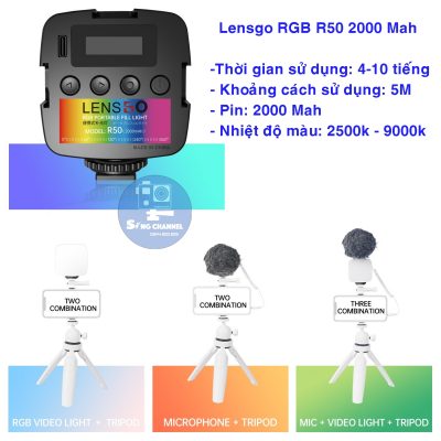 Đèn Lensgo RGB R50