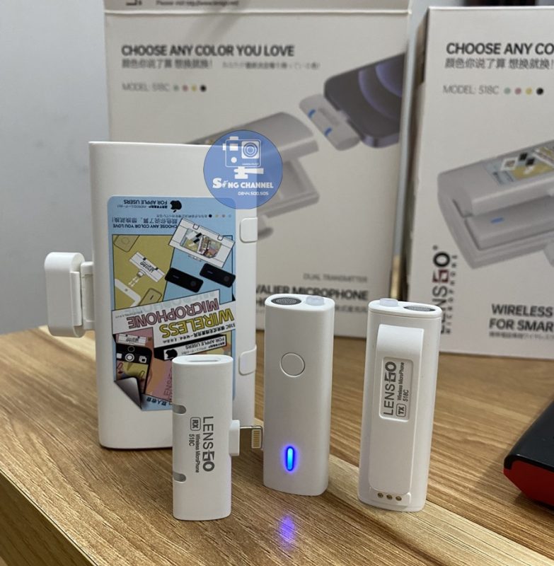 Micro Thu Âm LensGo LWM-518C (Chân lightning)