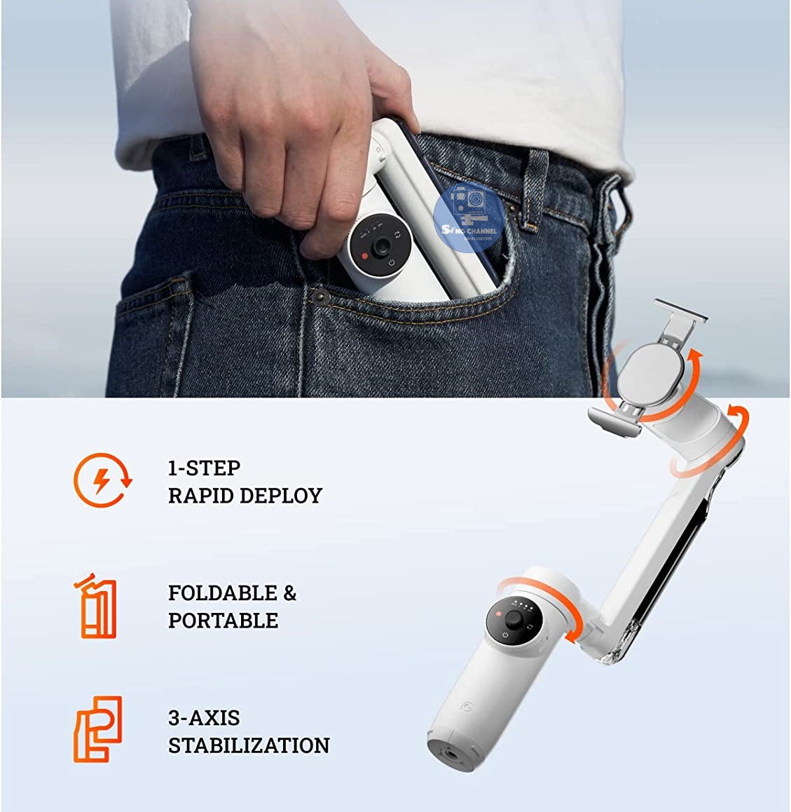 Gimbal Chống Rung Insta360 Flow - Chính Hãng