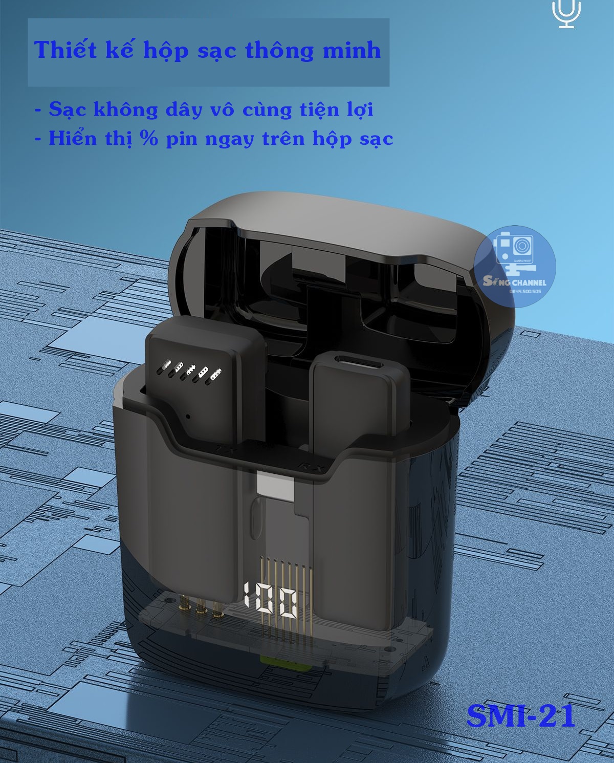 Micro thu âm không dây SMI-21