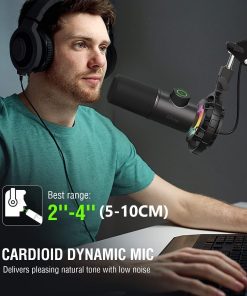 FIFINE K658 RGB sở hữu tốc độ ghi nhận âm thanh ở độ sâu là 48kHz và 16 bit