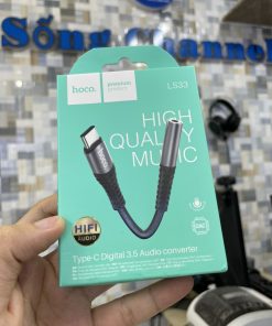 Jack chuyển đổi tai nghe type c sang 3.5mm có mic nói chính hãng Hoco