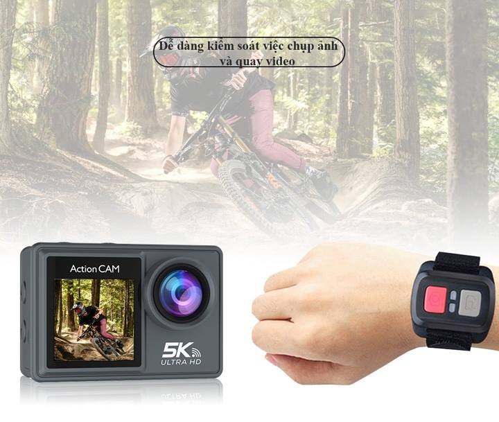 Camera hành trình 5k có remote điều khiển