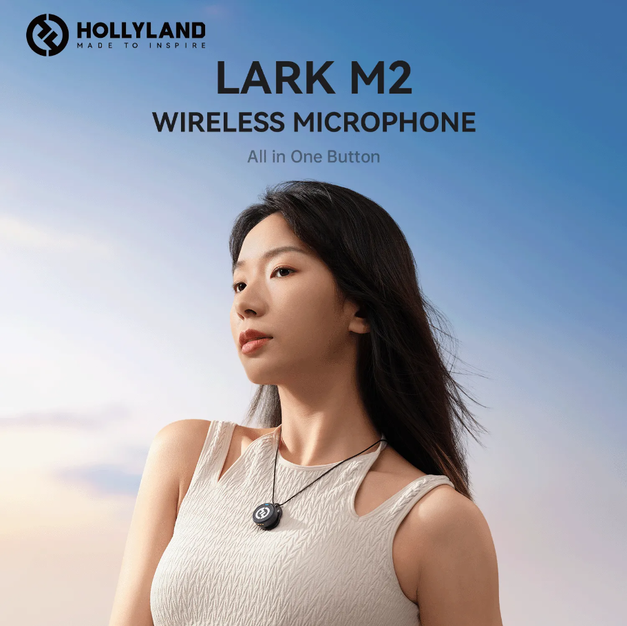 Micro thu âm Hollyland Lark M2 Camera/Combo - Bảo hành 12 tháng chính hãng  - [Tặng kèm nón Drone]