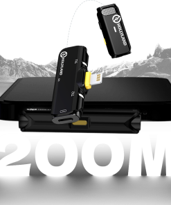 khả năng ghi lại âm thanh sắc nét ở phạm vi không dây lên đến 650ft (200m)