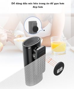 Micro MIXO S2 dễ dàng kẹp, cài cổ áo