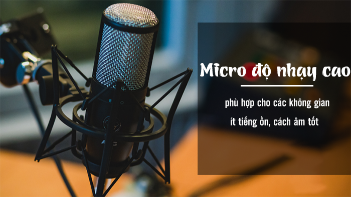 Độ nhạy của micro thu âm Podcast