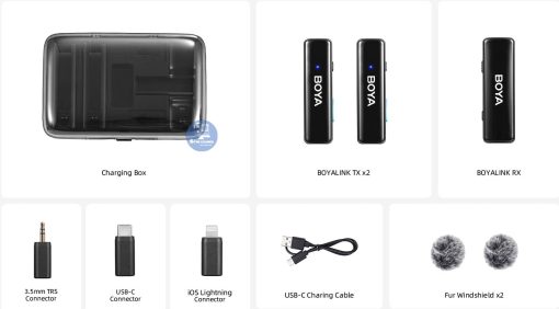 Micro thu âm all in one 3 in 1 Boya Link 3 in 1