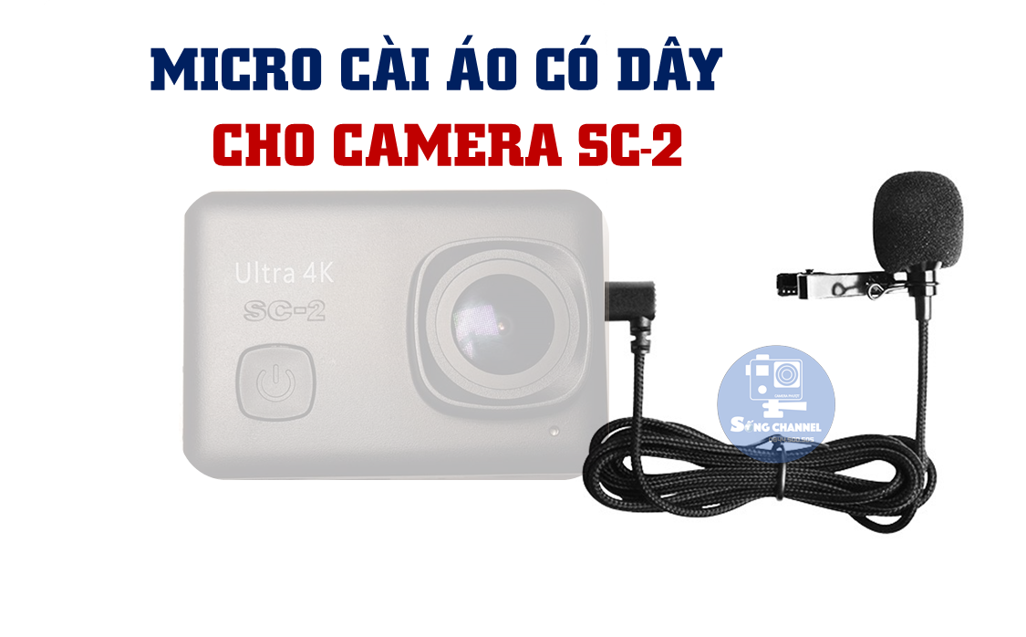 Micro cho camera hanh dong roi co day - Song Channel