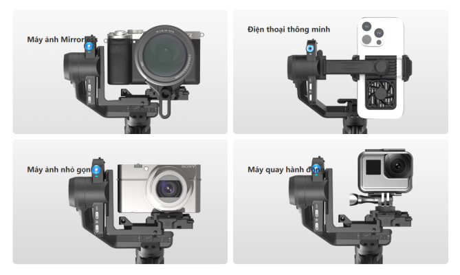 Thiet bi su dung gimbal Feiyu Scorp Mini 3 - Song Channel